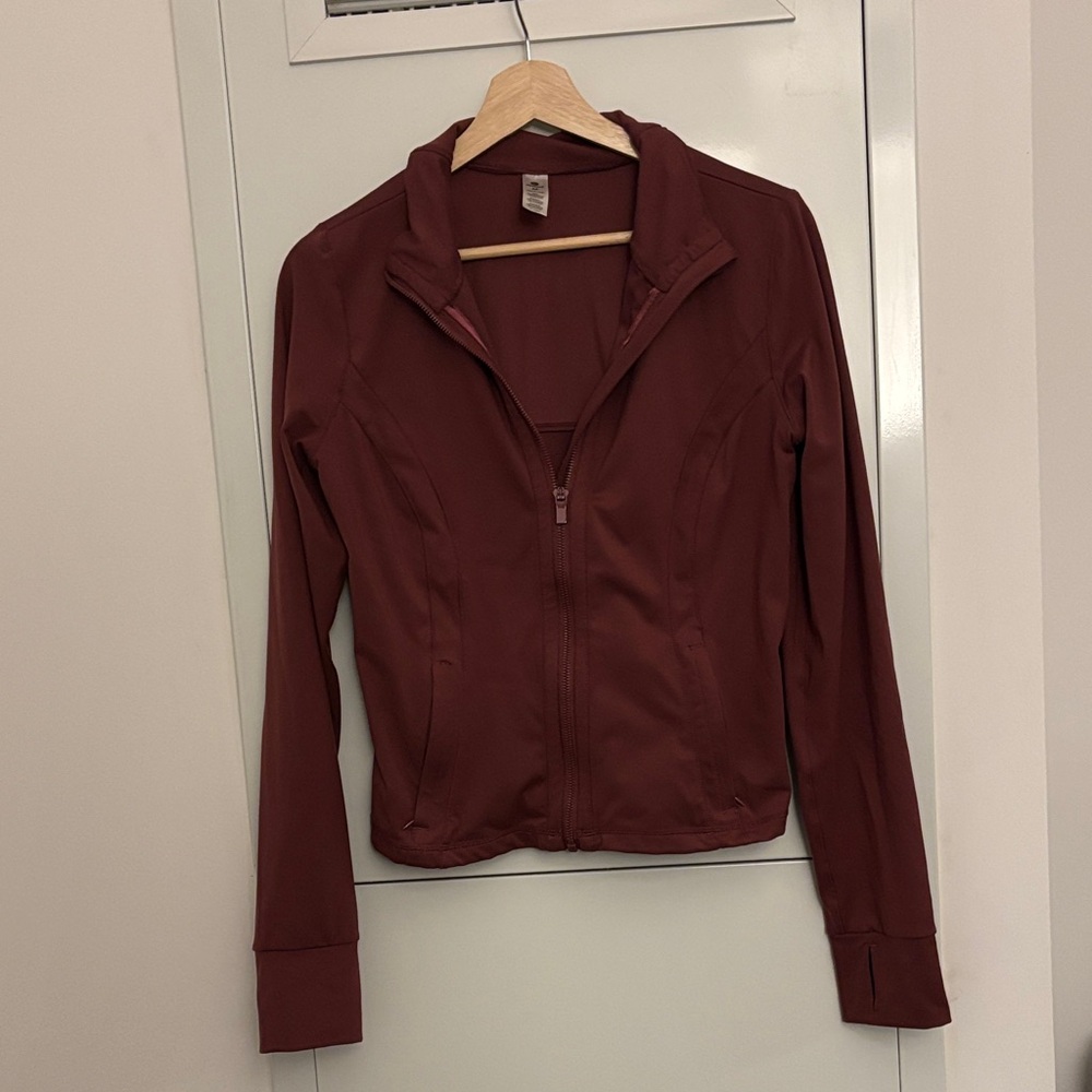 90 Degree By Reflex Maroon Utility Jacket